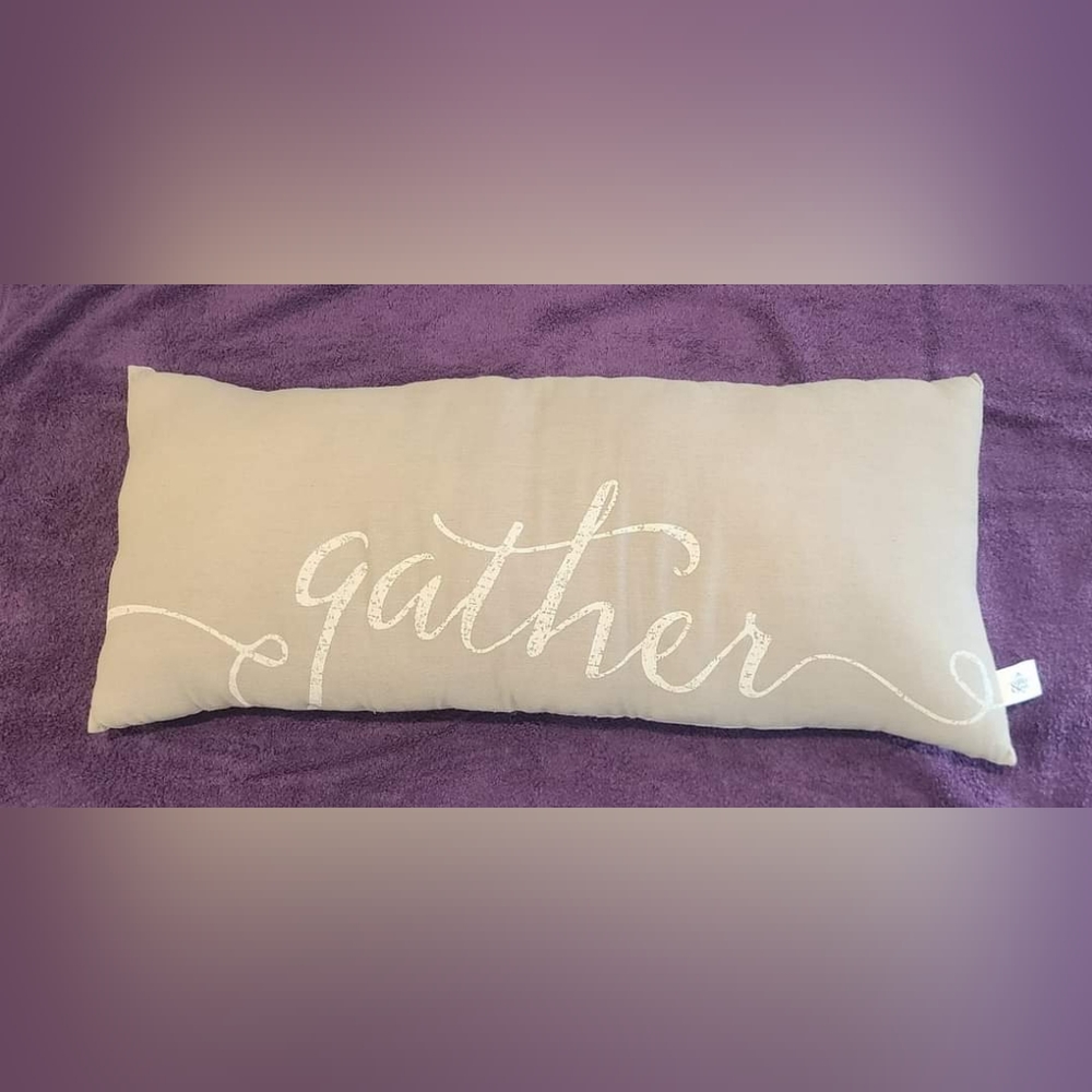 Honey & Me "Gather" 12"x28" Pillow NWT